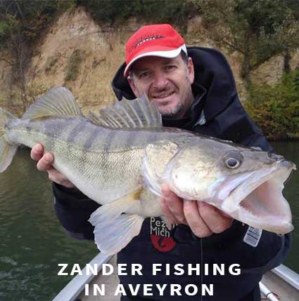 Zander fishing in Aveyron